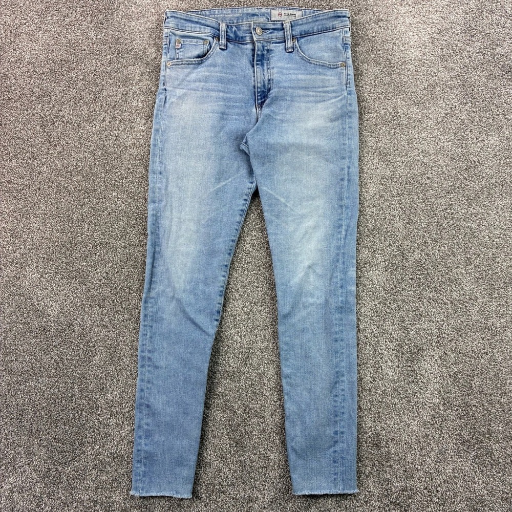Adriano Goldschmied Jeans Women's 32 Blue The‎ Farrah Skinny Ankle Light Wash